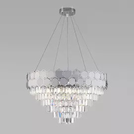 Подвесная люстра Eurosvet Ariana 10124/8 хром/прозрачный хрусталь Stro