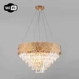 Подвесная люстра Eurosvet Ariana 10124/8 золото/прозрачный хрусталь St