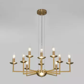 Подвесная люстра Eurosvet Cariso 60150/10 латунь