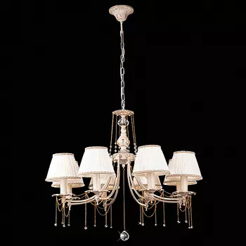 Подвесная люстра Eurosvet Dominique 10149/8 античная бронза/прозрачный