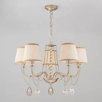 Подвесная люстра Eurosvet Enzo 60068/5 перламутровое золото