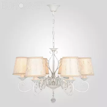 Подвесная люстра Eurosvet Флоренция 60051/6 белый с золотом