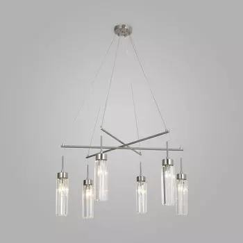 Подвесная люстра Eurosvet Gilian 60163/6 никель