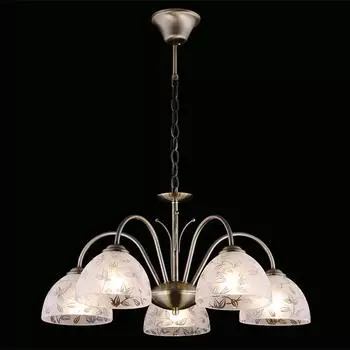 Подвесная люстра Eurosvet Хилтон 30088/5 античная бронза