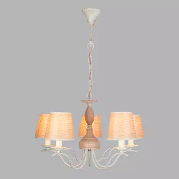 Подвесная люстра Eurosvet Элен 60027/5 белый с золотом