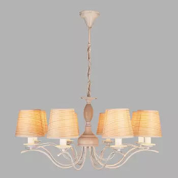 Подвесная люстра Eurosvet Элен 60027/8 белый с золотом