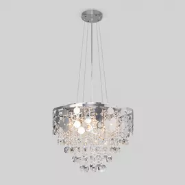 Подвесная люстра Eurosvet Lianna 10123/8 хром/прозрачный хрусталь Stro