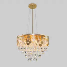 Подвесная люстра Eurosvet Lianna 10123/8 золото/прозрачный хрусталь St