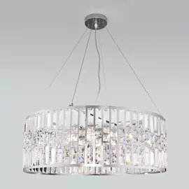 Подвесная люстра Eurosvet Lory 10116/8 хром/прозрачный хрусталь Strots