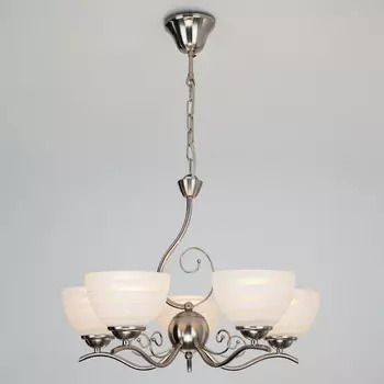 Подвесная люстра Eurosvet Lotta 30116/5 сатин-никель