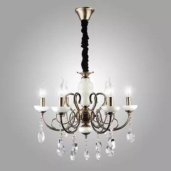 Подвесная люстра Eurosvet Остин 60055/6 античная бронза