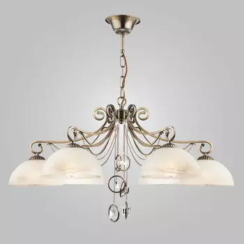 Подвесная люстра Eurosvet Palermo 60062/6 античная бронза