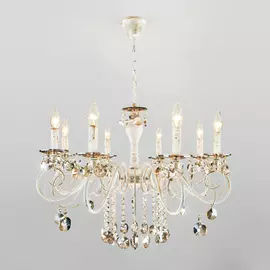 Подвесная люстра Eurosvet Ravenna 10104/8 белый с золотом/тонированный