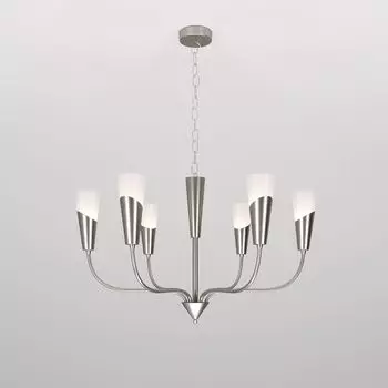 Подвесная люстра Eurosvet Rhyton 60167/6 никель