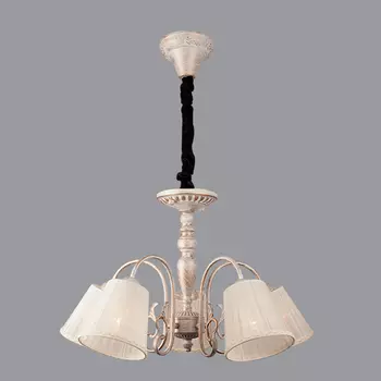 Подвесная люстра Eurosvet Роксана 60029/5 белый с золотом