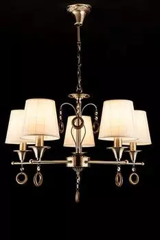 Подвесная люстра Eurosvet Селена 60028/5 античная бронза