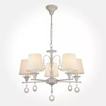 Подвесная люстра Eurosvet Селена 60028/5 белый с золотом