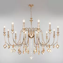 Подвесная люстра Eurosvet Telao 10120/12 золото/тонированный хрусталь
