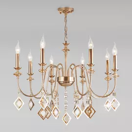 Подвесная люстра Eurosvet Telao 10120/8 золото/тонированный хрусталь S