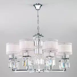 Подвесная хрустальная люстра Zaffiro Eurosvet 10099/8 хром/прозрачный