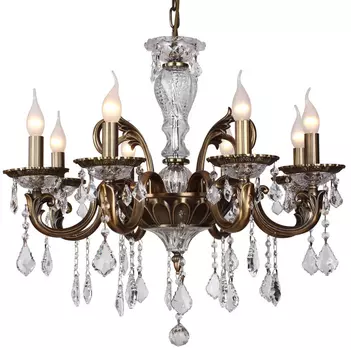 Подвесная люстра ID lamp Henderson 256/8-Oldbronze