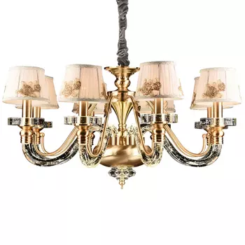 Подвесная люстра ID lamp Kansas City 402/8-LEDOldbronze