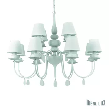 Подвесная люстра Ideal Lux Blanche BLANCHE SP12 BIANCO