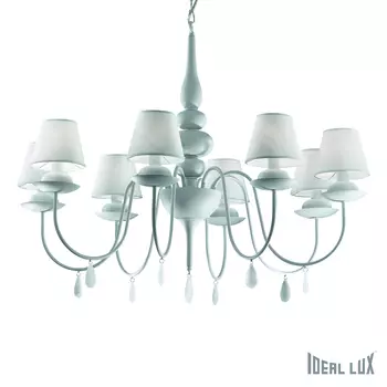 Подвесная люстра Ideal Lux Blanche BLANCHE SP8 BIANCO