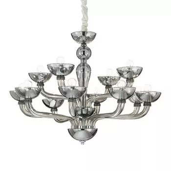 Подвесная люстра Ideal Lux Casanova CASANOVA SP12 FUME'
