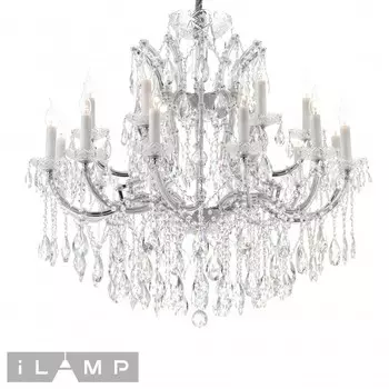 Подвесная люстра iLamp Diamond 6071-18 CR+CL