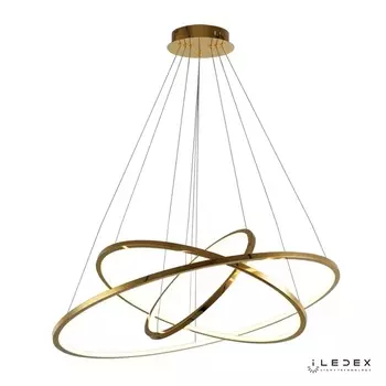 Подвесная люстра ILedex Axis 10112P/3-63W-3000K (8/6/4) BR