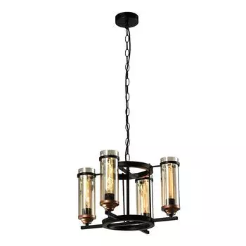 Подвесная люстра IMEX Temple MD.20541-4-P-BK+AB