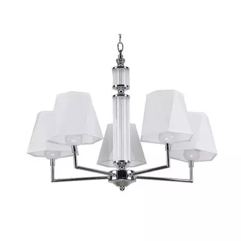 Подвесная люстра ЭкономСвет 10040 10040/5CR+CL WT