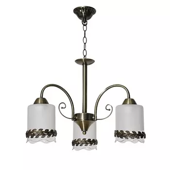 Подвесная люстра ЭкономСвет 10078 10078/3AB WT+CL+AB