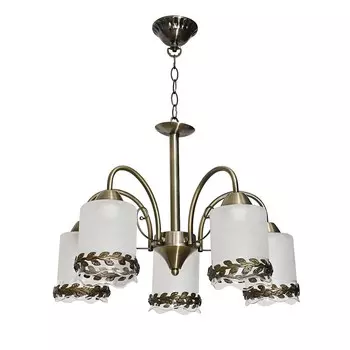 Подвесная люстра ЭкономСвет 10078 10078/5AB WT+CL+AB