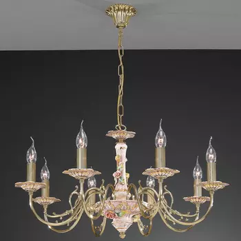 Подвесная люстра La Lampada 1206 L 1206/8.26 Ceramic Antique