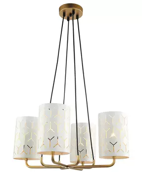 Подвесная люстра Lumien Hall Аврил 4004/4P-GD-WT