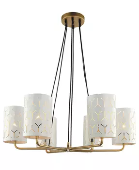 Подвесная люстра Lumien Hall Аврил 4004/6P-GD-WT