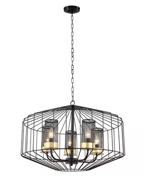 Подвесная люстра Lumien Hall Дезери 4021/5P-BK-GD