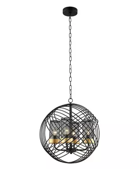 Подвесная люстра Lumien Hall Эос 4014/4P-BK-GD