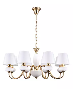 Подвесная люстра Lumien Hall Клэр 1019/8H-GD-WT