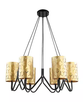 Подвесная люстра Lumien Hall Нерей 4001/6P-BK-GD
