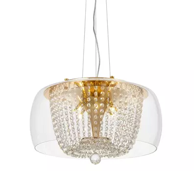 Подвесная люстра Lumina Deco DISPOSA LDP 7018-500 PR+F.GD