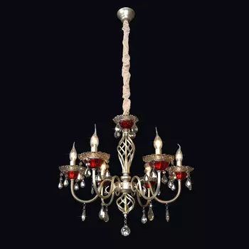 Подвесная люстра Максисвет 2-8005-6-YN+BR E14