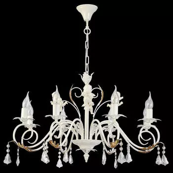 Подвесная люстра Natali Kovaltseva Jennifer JENNIFER II 11372/8C IVORY GOLD,CER