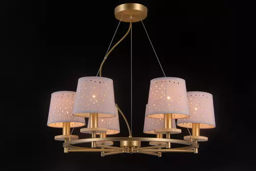 Подвесная люстра Natali Kovaltseva Lisbon LISBON 81064-6C ANTIQUE BRAS