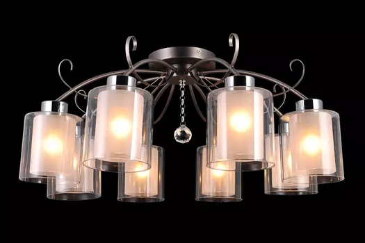 Подвесная люстра Natali Kovaltseva Mystery MYSTERY 75094/8C STAIN NICKEL