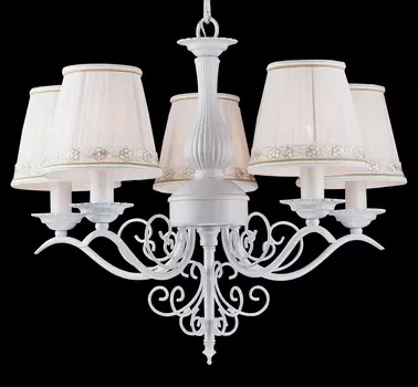 Подвесная люстра Natali Kovaltseva OLIVIA OLIVIA 11388/5C WHITE SILVER