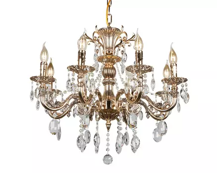 Подвесная хрустальная люстра Aosta Omnilux OML-78903-08