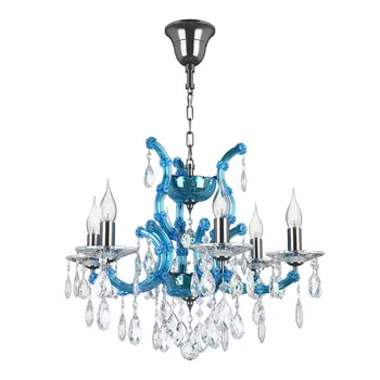 Подвесная хрустальная люстра Champa blu Osgona 698065